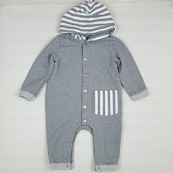 Bellybutton organic cotton hooded coverall 6M - Picture 1 of 8